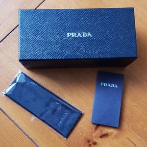 Prada sunglasses box with cleaning cloth